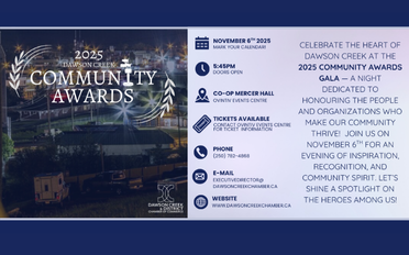 More Info for 2025 Dawson Creek Community Awards Gala