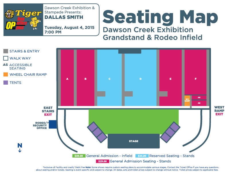 Stampede Rodeo Seating Chart
