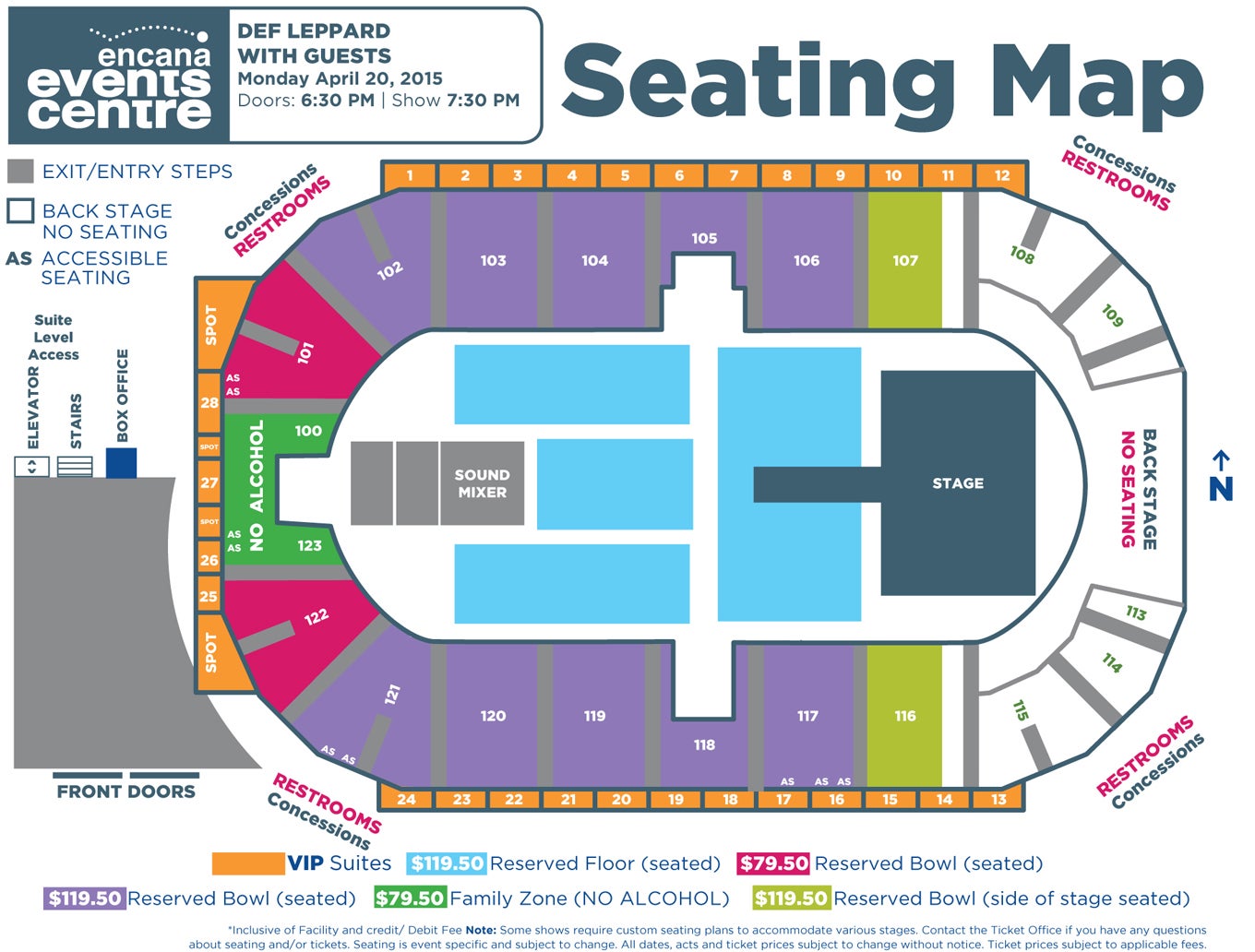 Def Leppard Seating Chart