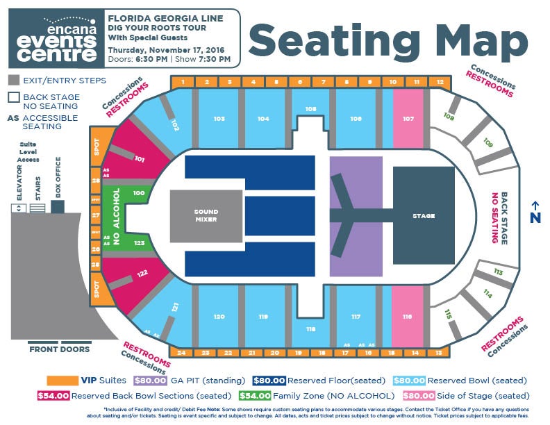 Fl Ga Seating Chart