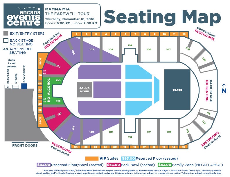 Mamma Mia! Ovintiv Events Centre Dawson Creek's Entertainment Centre